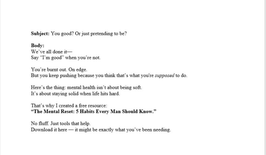 Problem – Agitation – Solution (PAS)